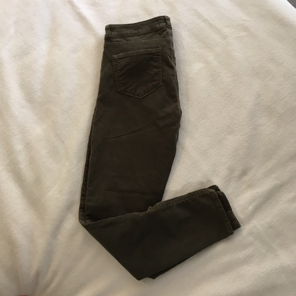 Paige skinny ankle zip corduroy pants - Picture 3 of 8
